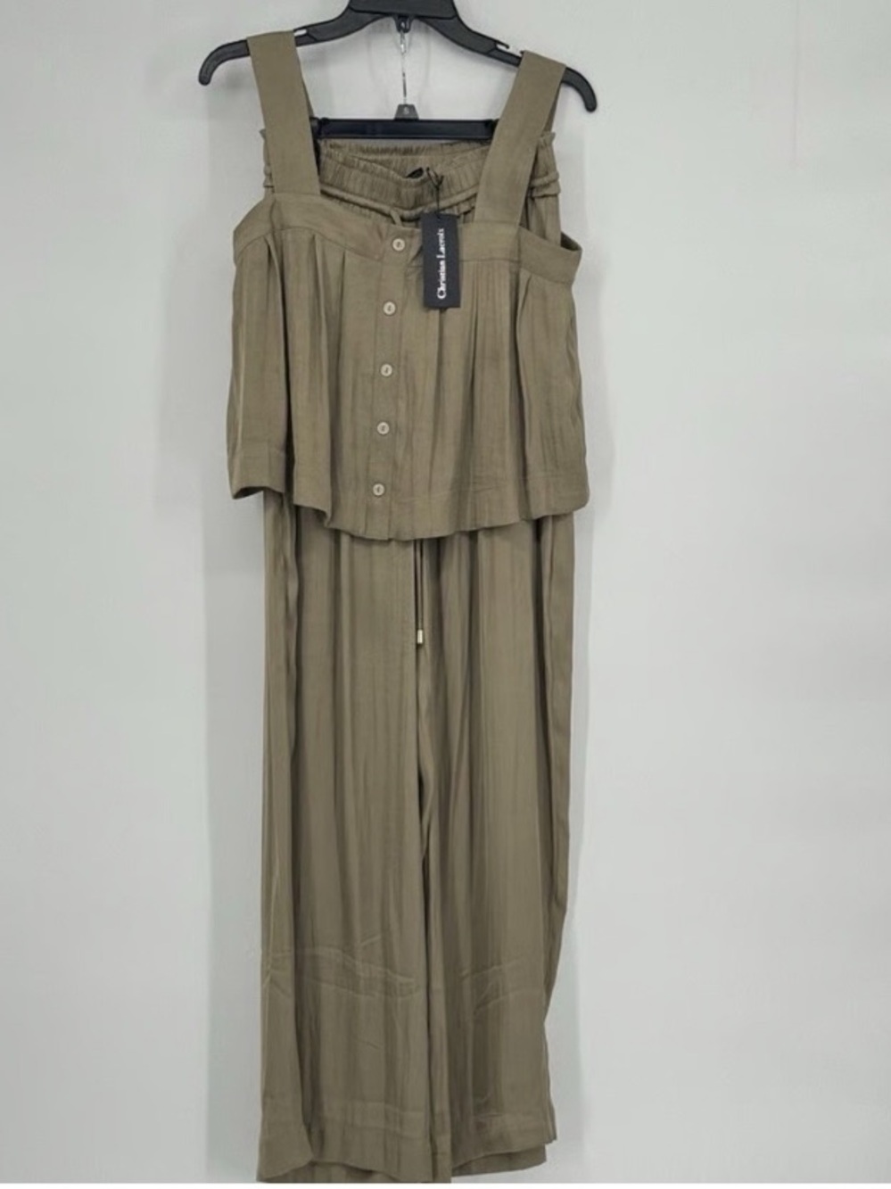 RARE christian lacroix silk olive set